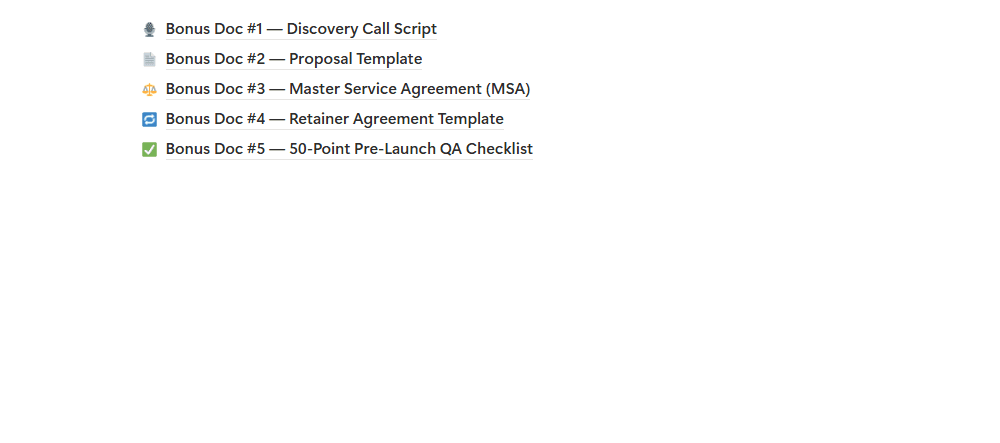Bonus documents in sidebar